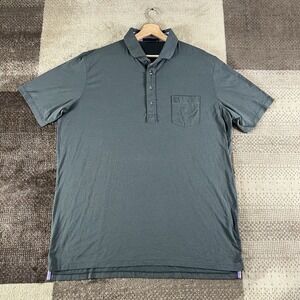 Greyson Polo Shirt Men's XL Gray Golf Performance Athletic Pima‎ Blend Stretch